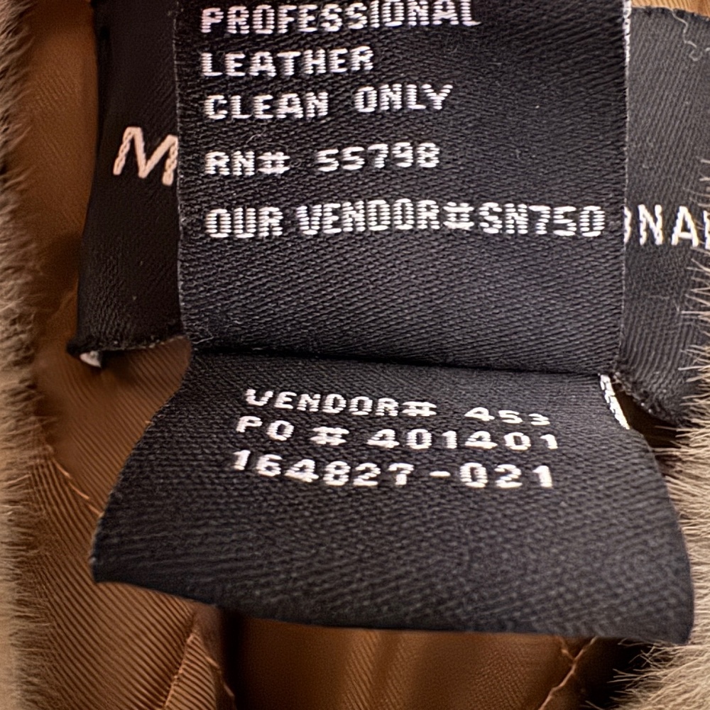 Vintage Moda International Genuine Leather Jacket, Size Small - Picture 8 of 10